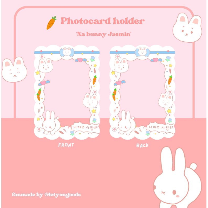 Photocard holder Na bunny Jaemin | Nct Dream acrylic holder