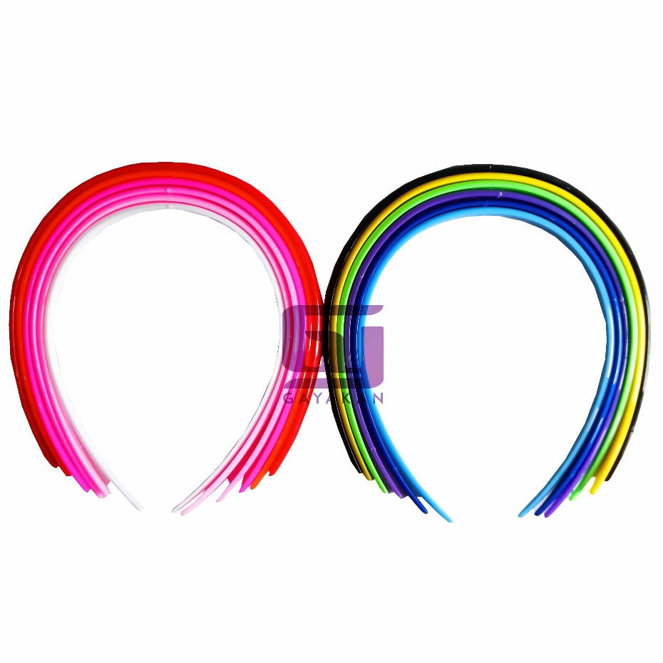 1 Lusin (12 Pcs) Bando Polos Plastik Bahan Craft DIY Multiwarna