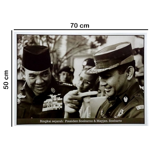 Poster Presiden Soekarno dan Mayjen Soeharto