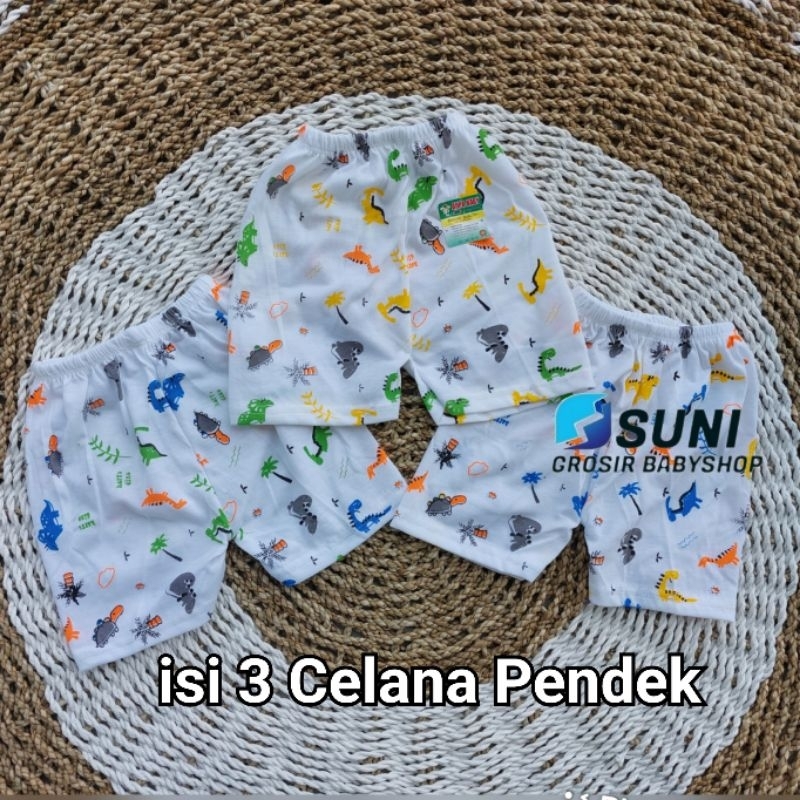 3pcs Celana bayi Pendek Putih Promo