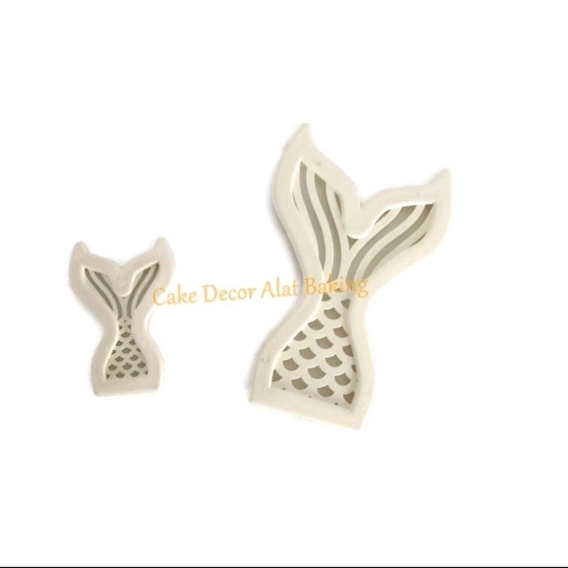 

2 pcs /set #cetakan mermaid #Cutter mermaid#fondant bentuk ekor mermaid