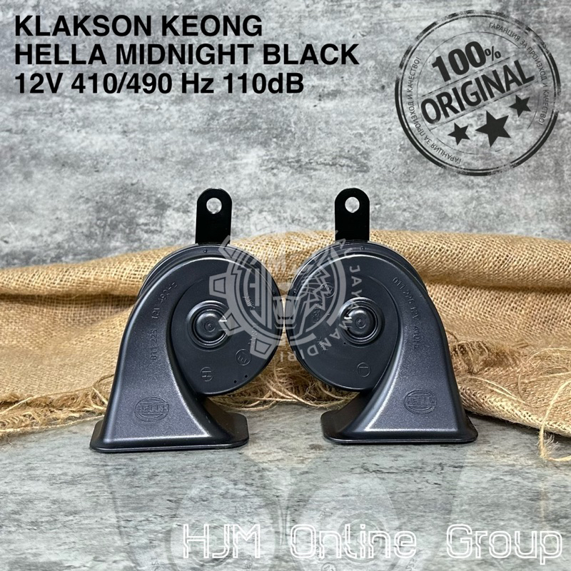 KLAKSON KEONG HELLA MIDNIGHT BLACK 12V