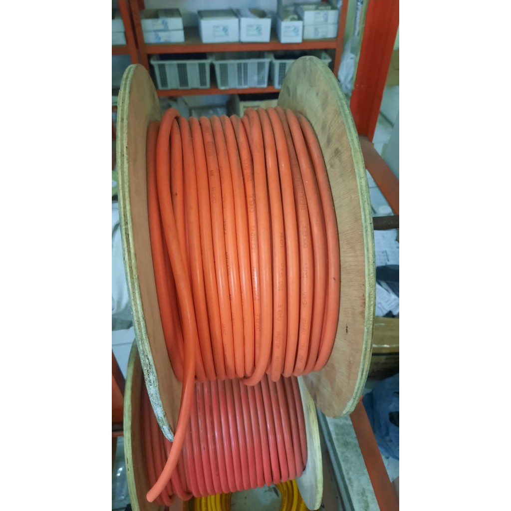 KABEL LAS 16 MM WARNA ORANGE HARGA PER METER