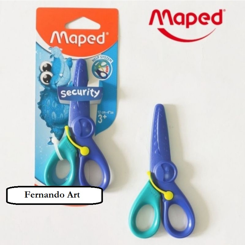 

Gunting Mainan Edukasi Bayi Maped Kidipulse Scissors 12 cm Security Safer Blister