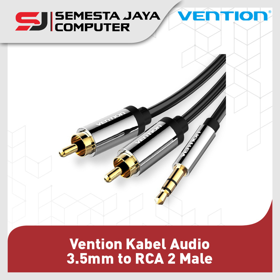 Vention BCF Kabel Aux 3.5mm Male to 2 RCA Male