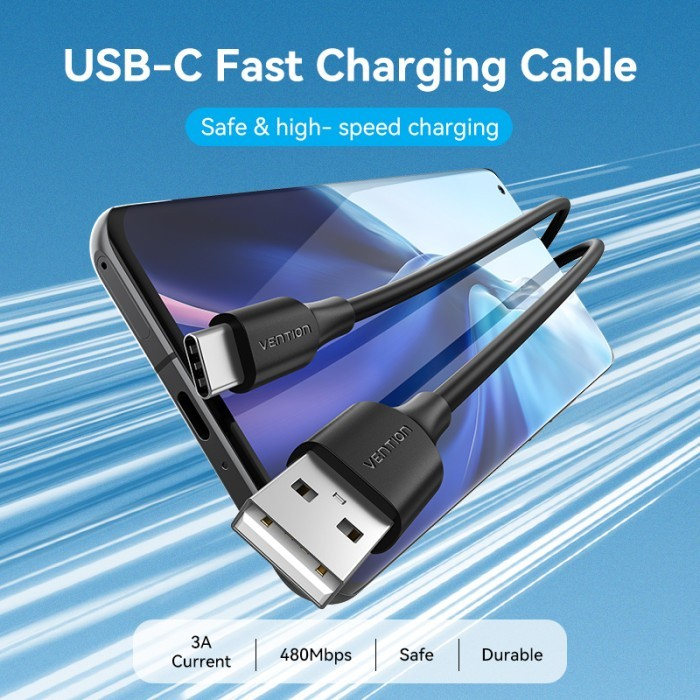 Vention CTH Kabel Data Usb Type-C Fast Charging Quick Charge Android