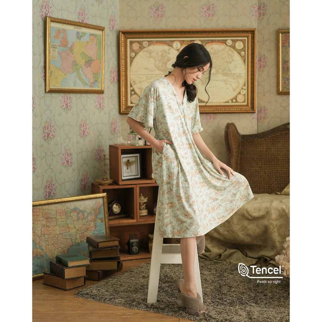 Cielyn - Dress TENCEL™- Vintage Series - Modal  Dress Wanita Dewasa