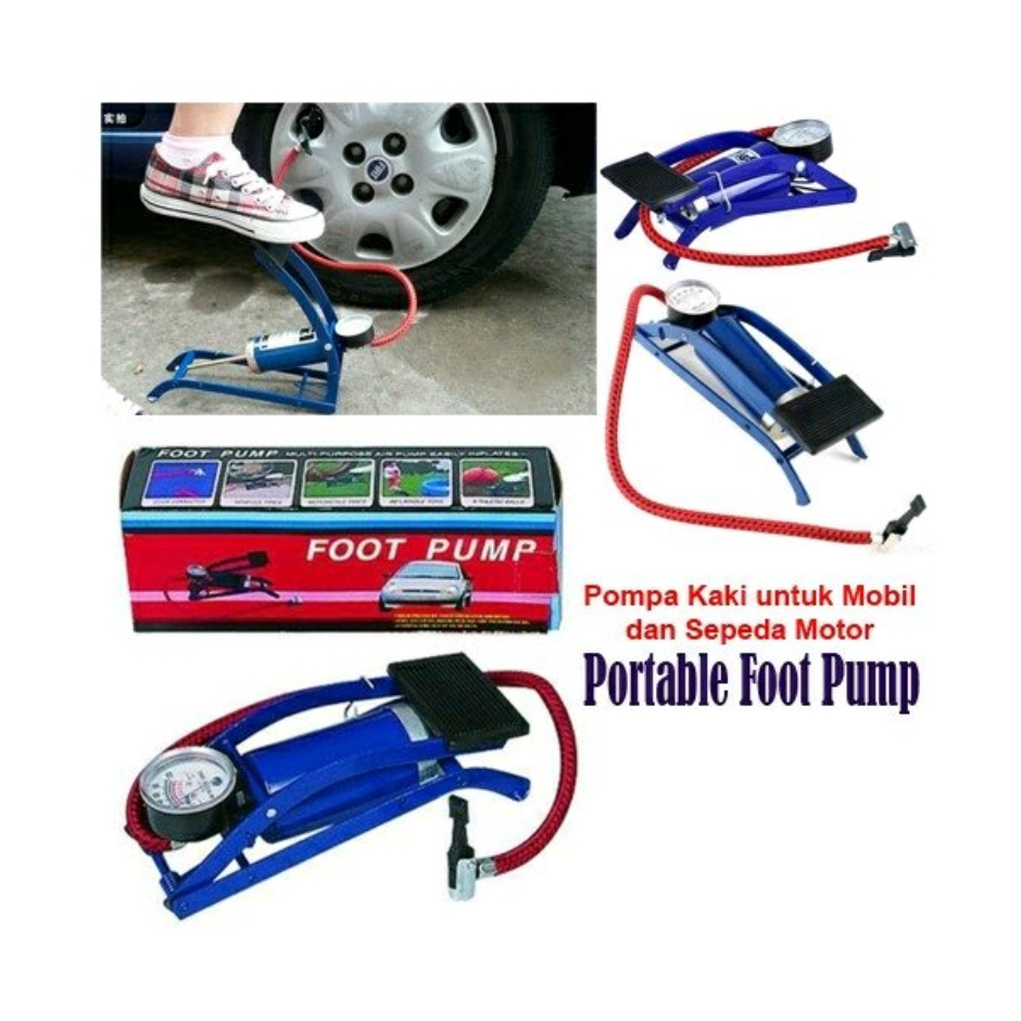 foot pump - speed mini foot pum portable - pompa injak mini