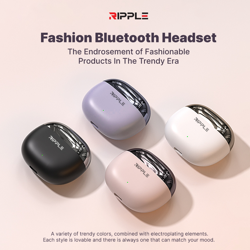 (Flash Sale) Ripple Rippods True Plus TWS Headset Bluetooth Earphone Mini Earbuds Handsfree