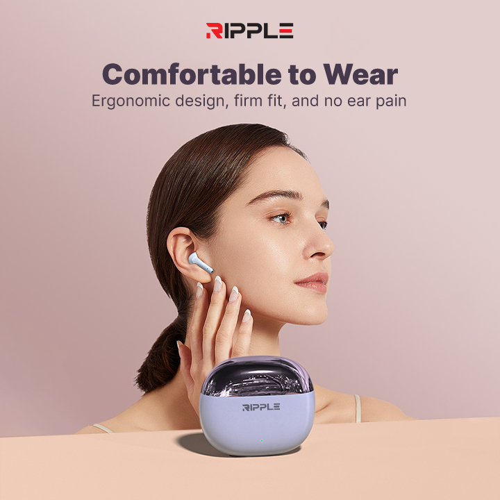 (Flash Sale) Ripple Rippods True Plus TWS Headset Bluetooth Earphone Mini Earbuds Handsfree