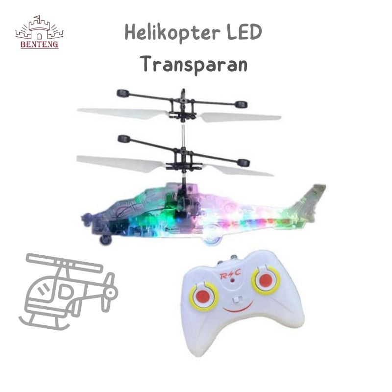 HOC3 - Mainan Anak Helikopter Sensor Tangan Plus Remote