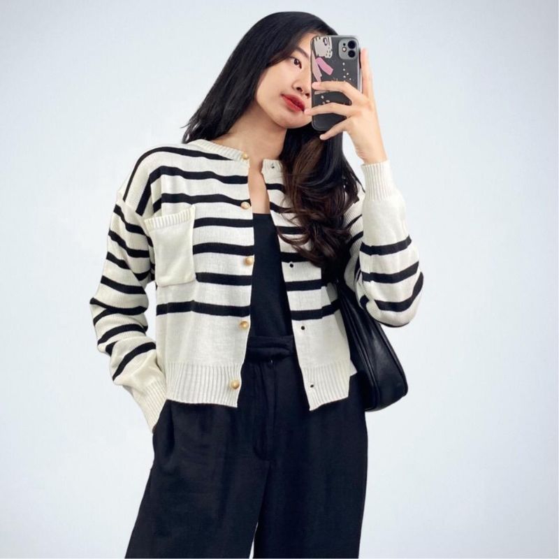 Emira cardigan knit salur