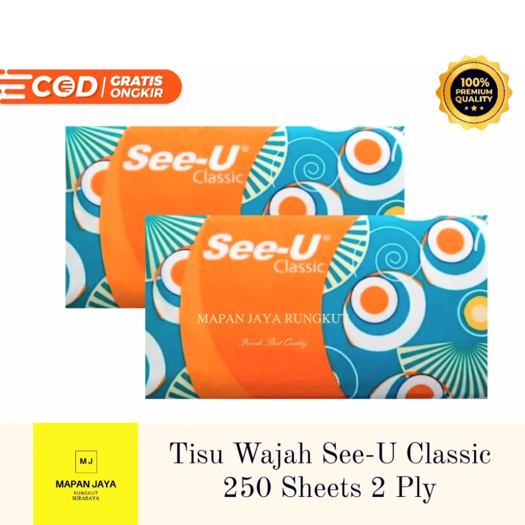 Tisu Tissue Facial See-U See U 250 sheet 2ply PROMO