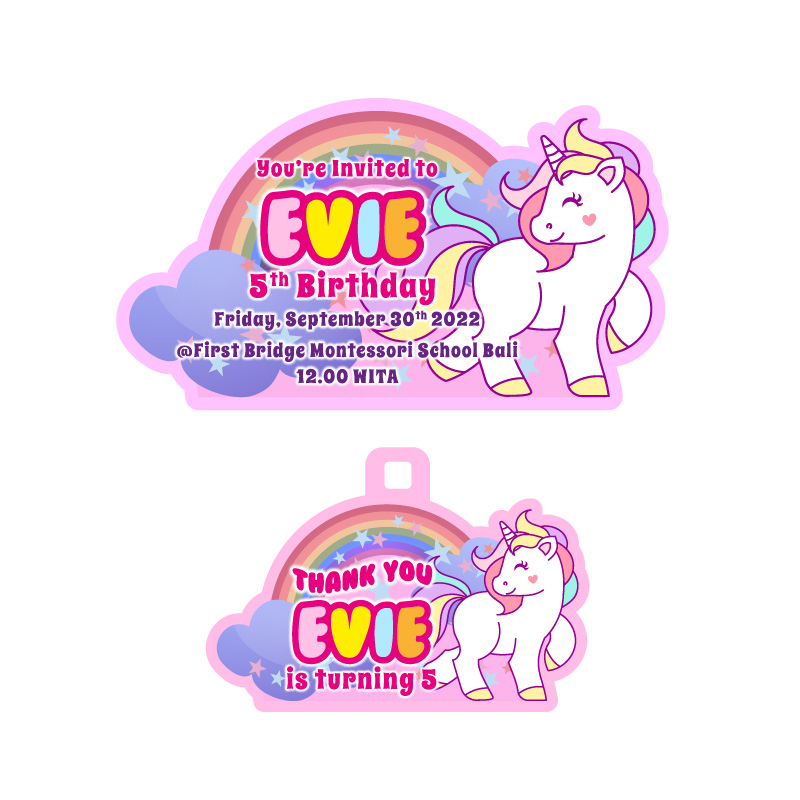 Thanks card custom ulang tahun hang tag ulang tahun custom