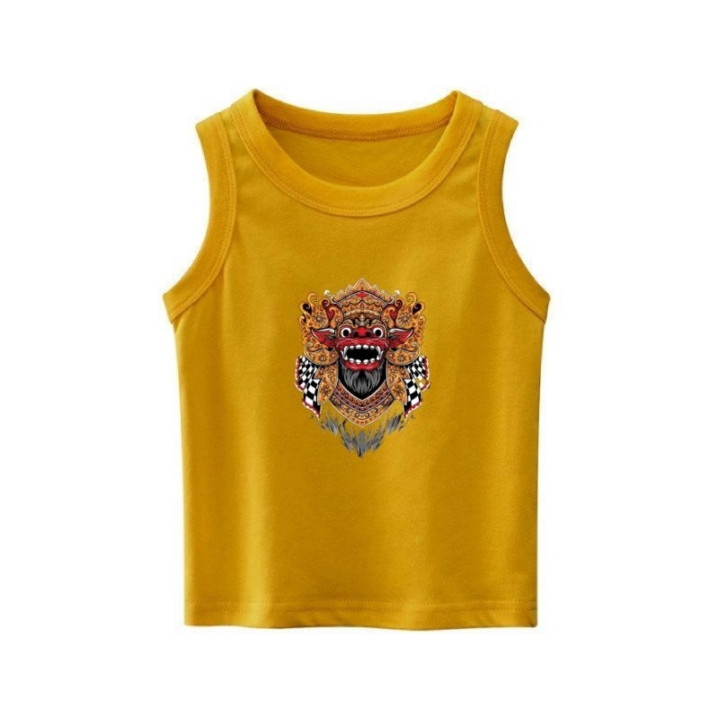 singlet anak anak bali size s m l xl  cowok cewek kaos dalam anak anak BARONG SINGA