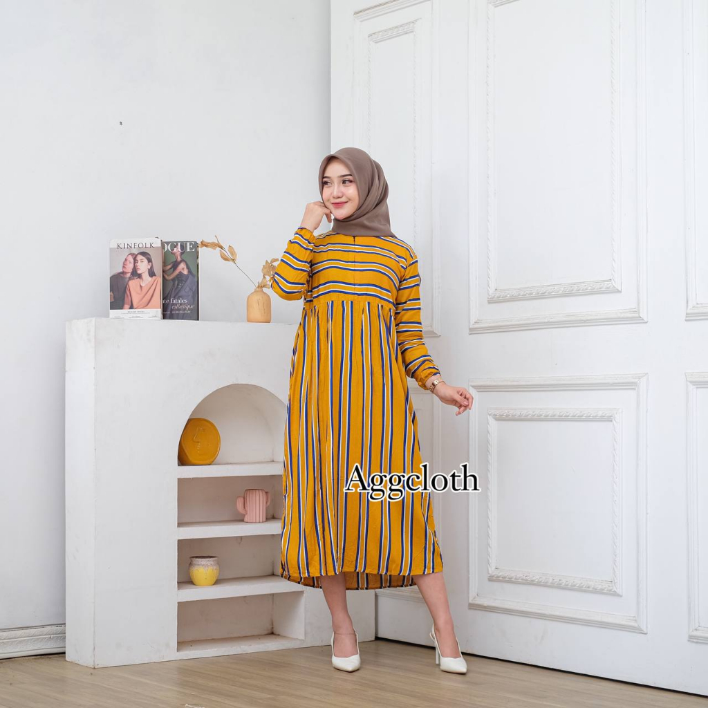 Gamis Rayon Viscose Payung Busui Panjang LD 100cm - 116cm