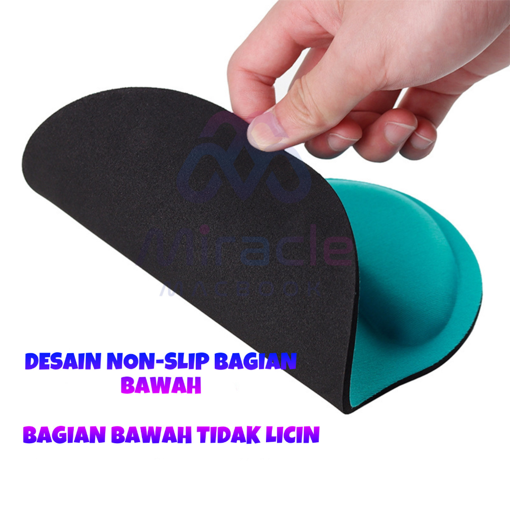 Mousepad Non-Slip With Ergonomic Mouse Pad Rest Design / Alas Mouse Pergelangan tangan / Mouse Pad