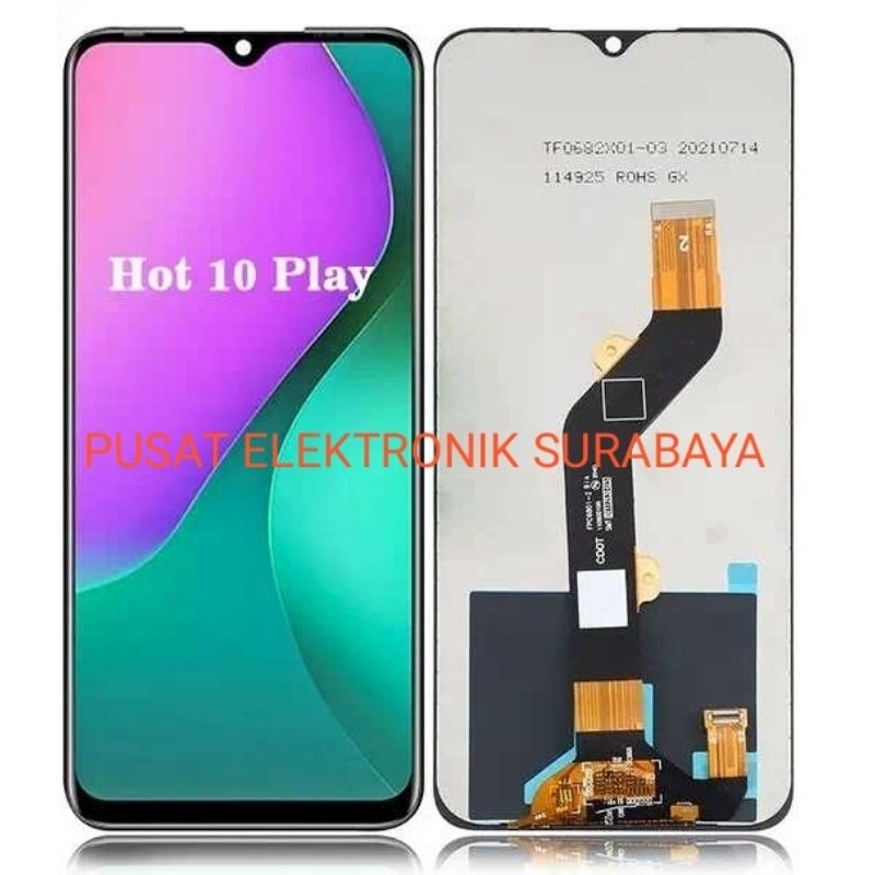 LCD TOUCSCREEN INFINIX HOT 10 PLAY / X688 X688B X688C / HOT 11 PLAY - COMPLETE