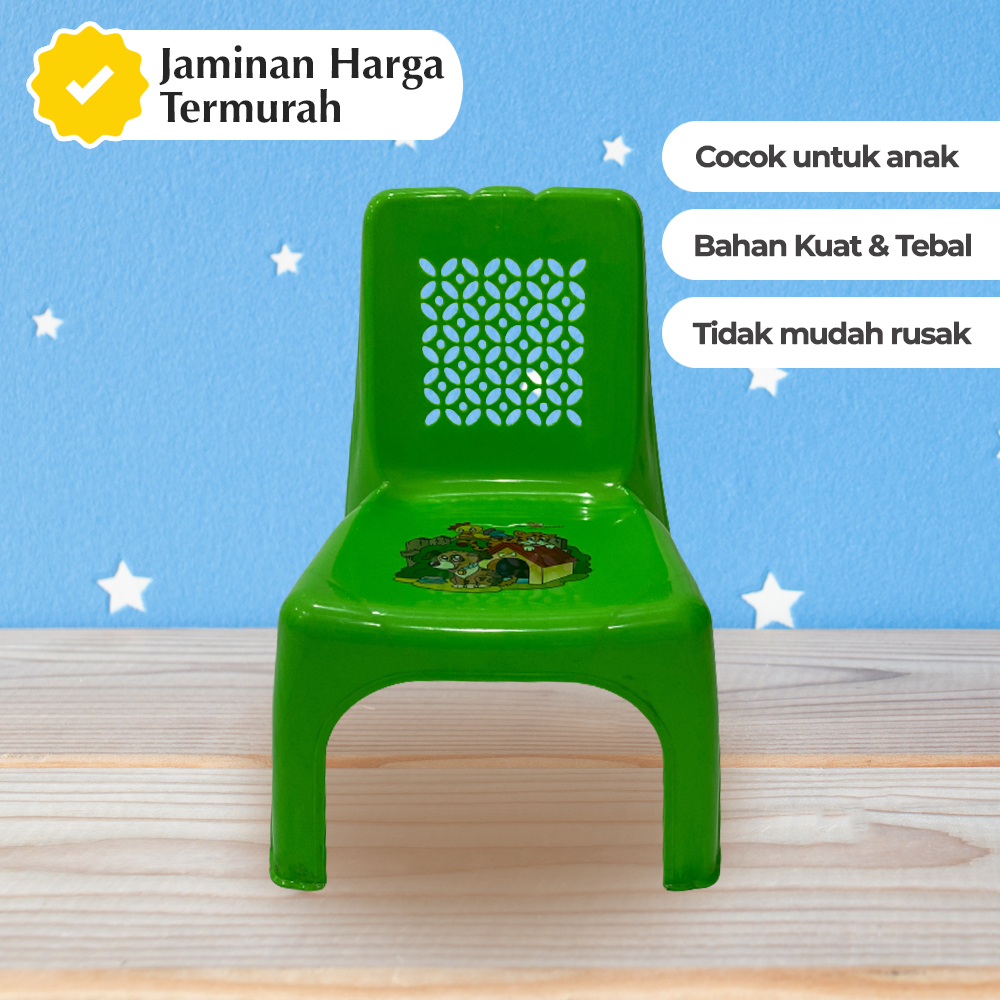 Bangku Kursi Anak Sender Plastik Kursi Kecil Sandar