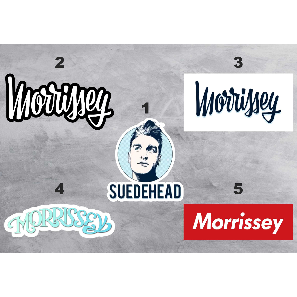 

STICKER BAND MORRISSEY - STICKER PACK AESTHETIC, CASE HP, LAPTOP, TUMBLER, MOTOR, HELM, MOBIL - VOL8