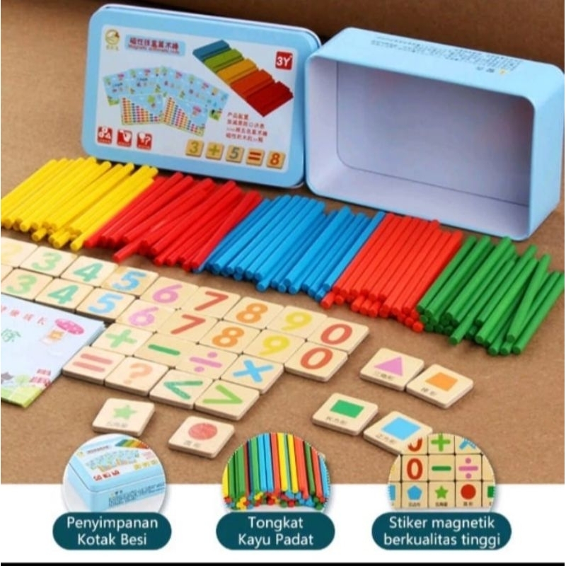 GE TOYS MAINAN BALITA DAN ANAK BELAJAR BERHITUNG/MONTESSORI TERAPI WICARA