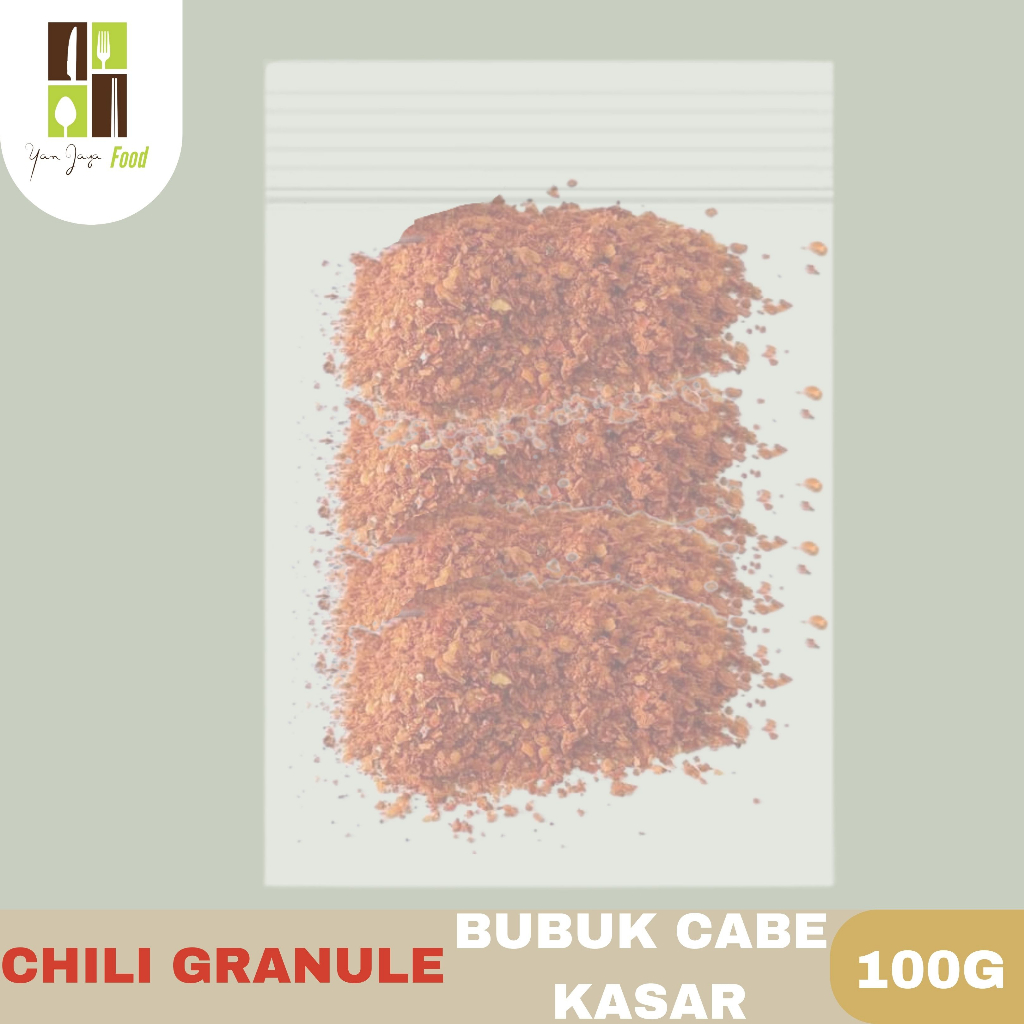 Granule Chili Powder/ Bubuk Cabai/ Cabe Kasar / Kemasan Re-pack 100G/ 50G