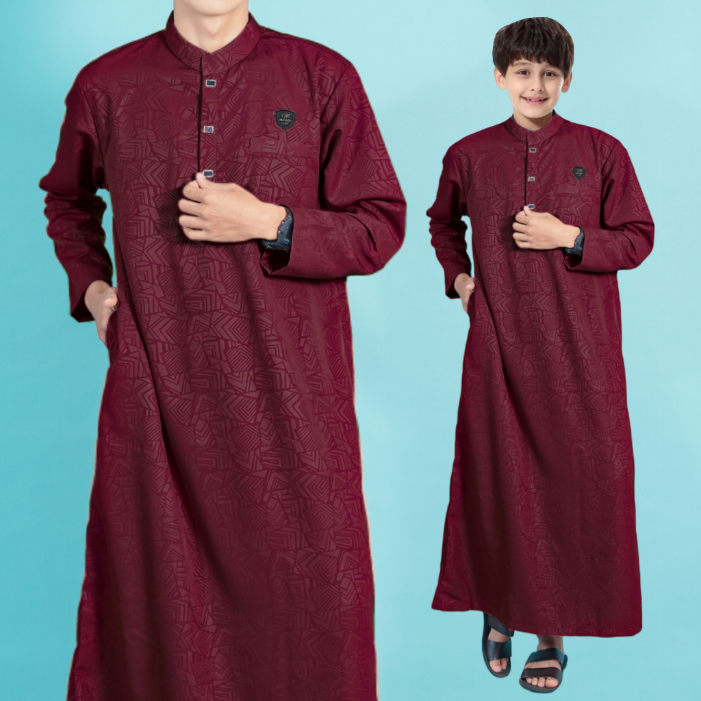 AL HABIB Jubah anak EMBOS ORIGINAL laki laki/gamis anak laki laki premium gold terkini/baju koko arabic