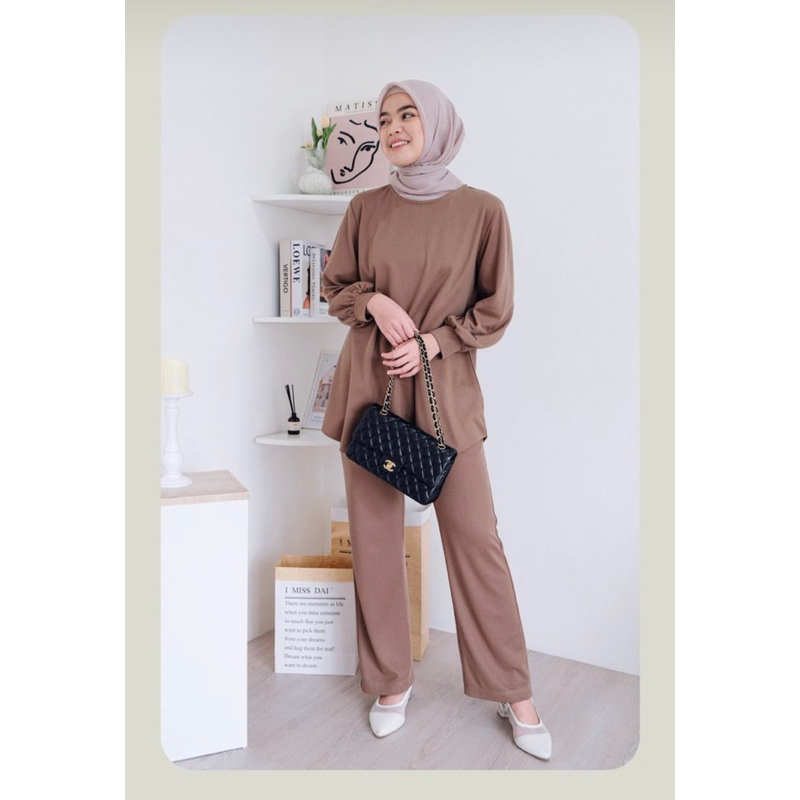 Ayla Set Premium Knit Setelan Panjang