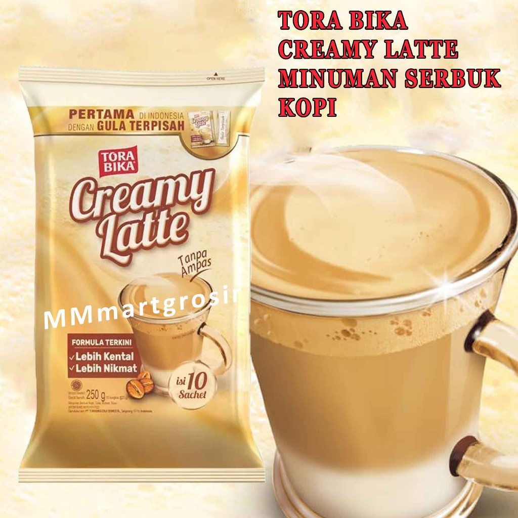 Tora Bika Creamy Latte / 1 Renceng 10 Sachet / 25gr