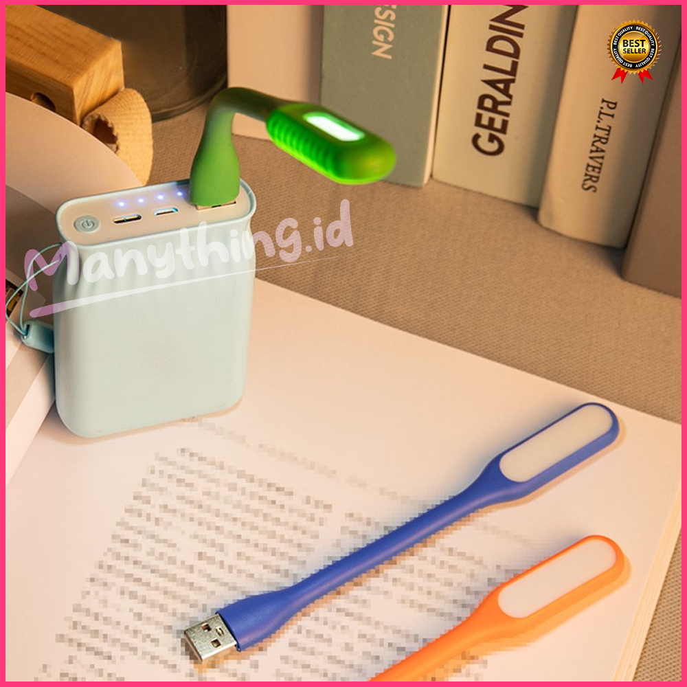 MANYTHING - USB LED Lamp / Lampu Sikat Gigi emergency lamps light portable belajar baca laptop powerbank