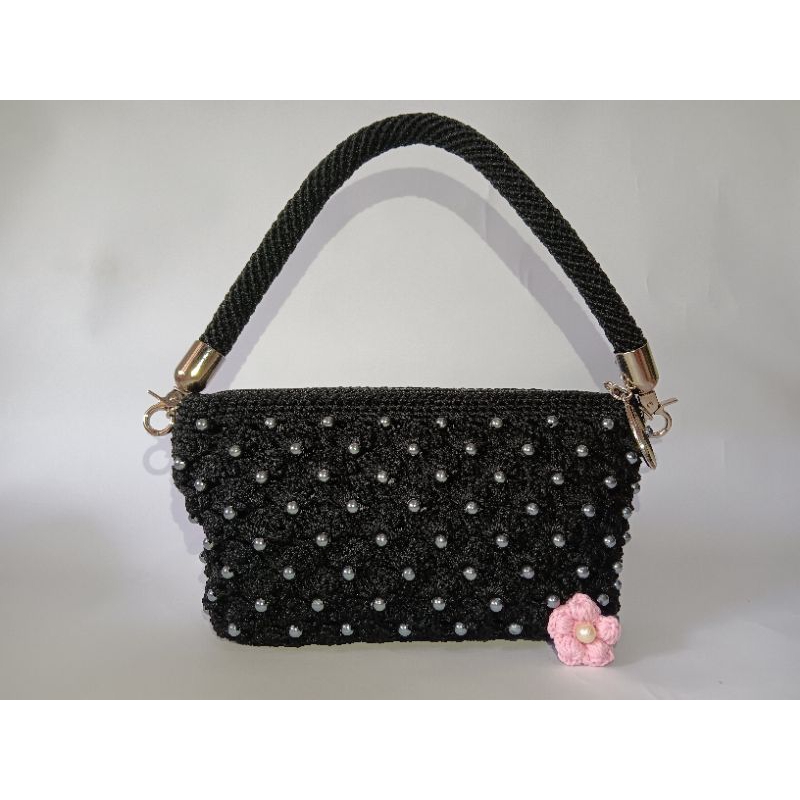 Tas party/kondangan/formal rajut wanita modern