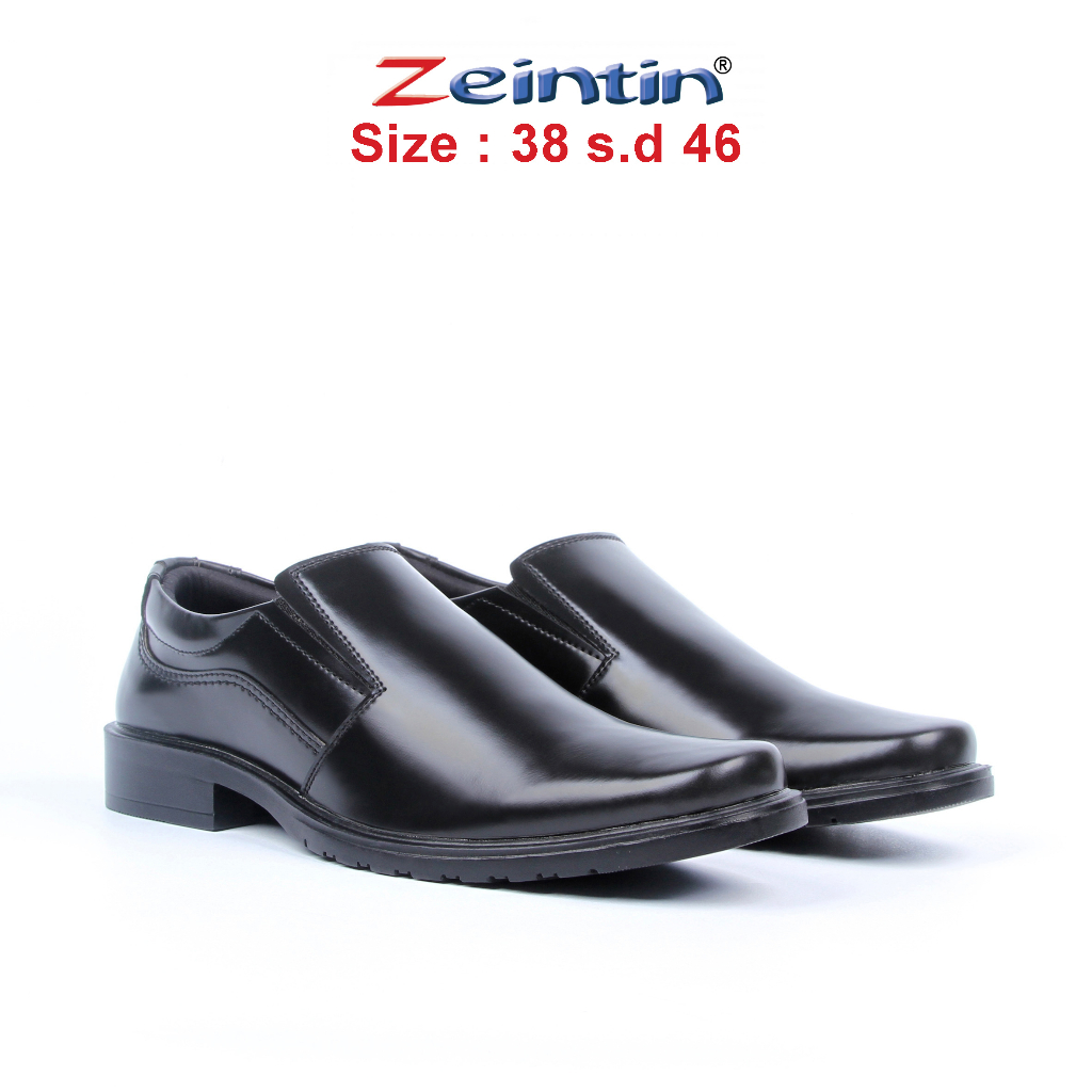 Zeintin - Sepatu Pantofel Slip On Pria Sepatu Pantofel Pria Kulit Pu Preminum Formal Kantor Kasual Kerja Kuliah  Pantopel BJ