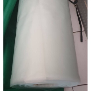 Plastik Bening lebar 150cm (2 lapis) Meteran TEBAL / Plastik utk Bungkus Kasur, Kolam Ikan, penutup 