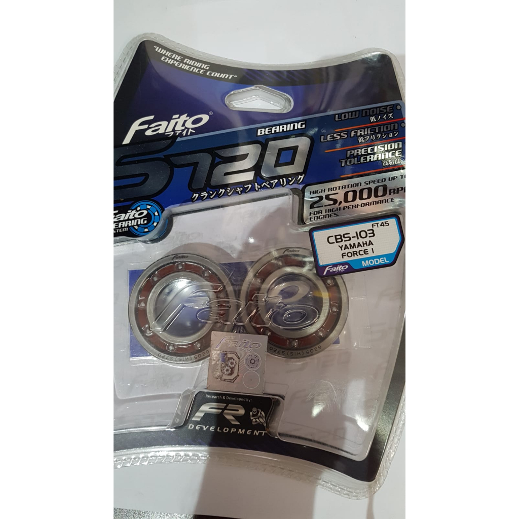 PROMO MURAH CRANKSHAFT BEARING/BEARING KRUK AS FAITO S720 FORCE 1 F1ZR 6205/6205