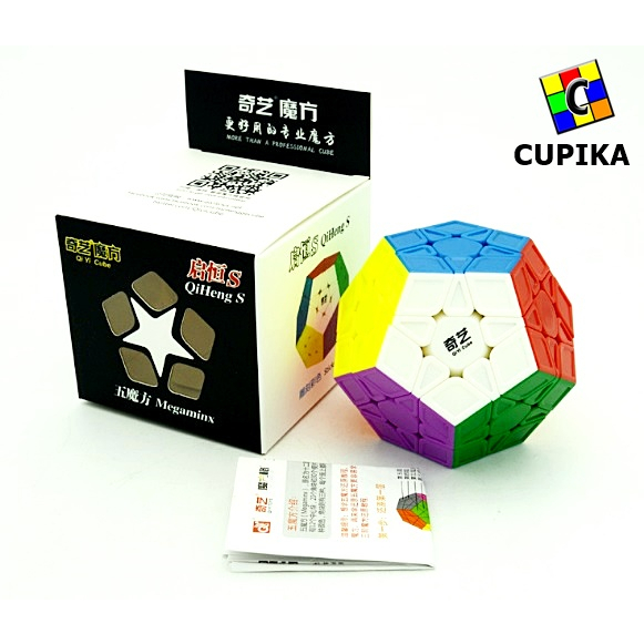 Rubik Qiyi Megaminx Stickerless sculpture Speed 3x3 Qiheng