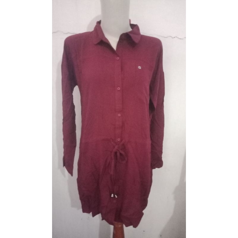 TUNIK SOPHIE HATIE BURGUNDY