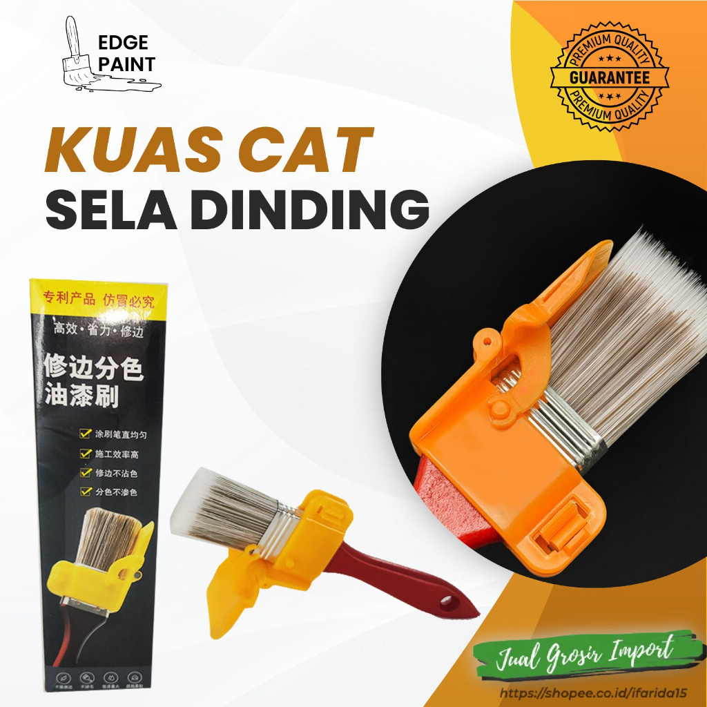 ORIGINAL Kuas Cat Pinggir Sudut Tepi Dinding Premium Pasti