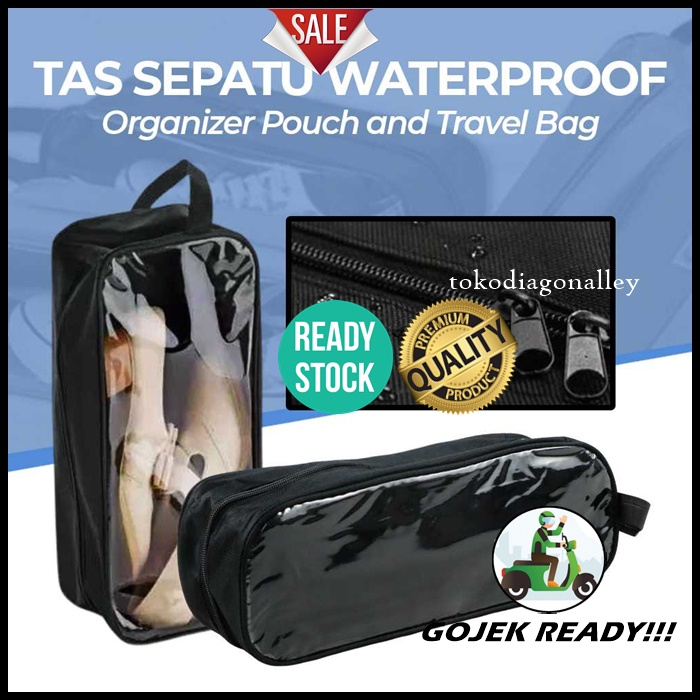 Tas Sepatu Waterproof Organizer Pouch and Travel Bag Tas Simpan Sepatu Tas Sepatu Anti Air