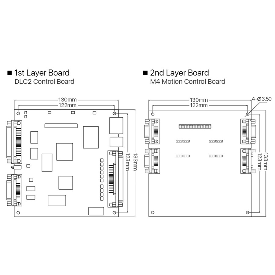 Original Cloudray Fiber Marking Mainboard EZCAD3 2.5D JCZ DLC2 M4 Card