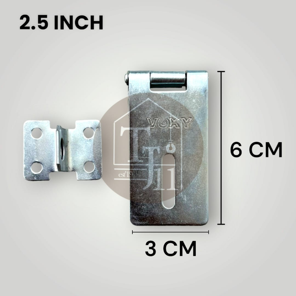 Grendel Overpale / Cantolan Gembok / Overvale / Overpale Galvanis merk VOXY ukuran 2.5 Inch