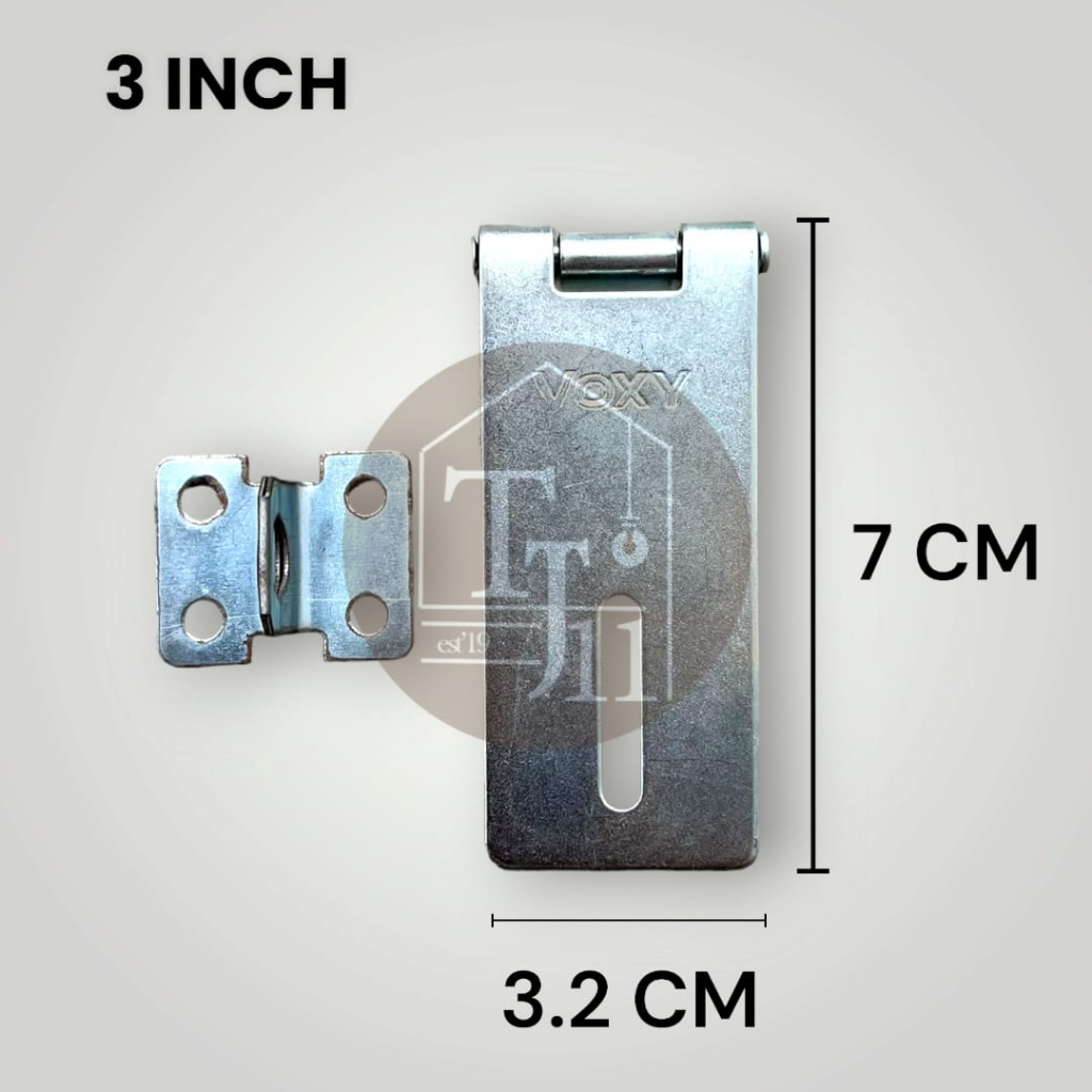 Grendel Overpale / Cantolan Gembok / Overvale / Overpale Galvanis merk VOXY ukuran 3 Inch