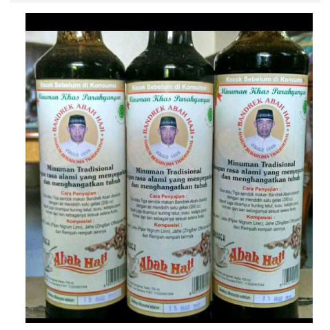 

Bandrek abah asli Ciwidey halal minuman khas Parahyangan isi 750