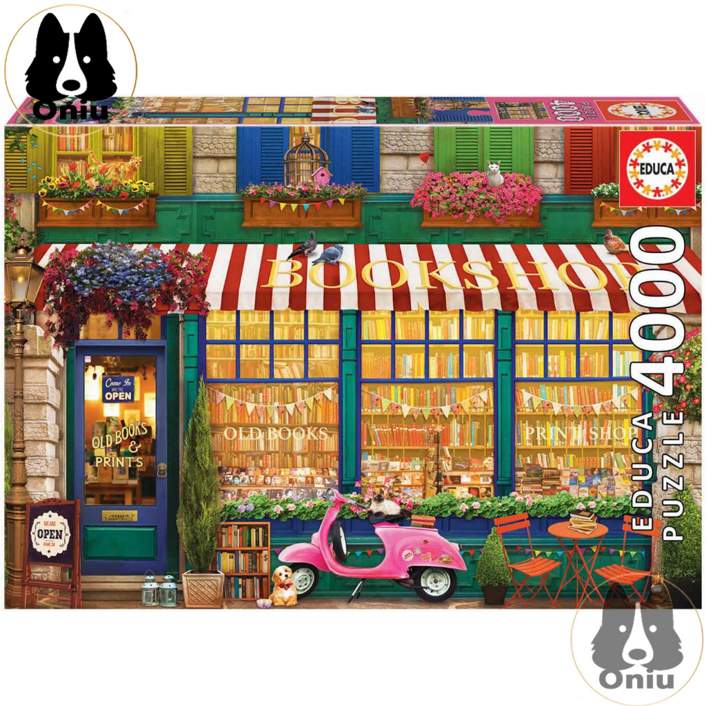 Educa Jigsaw Puzzle Vintage Bookshop 4000 pieces