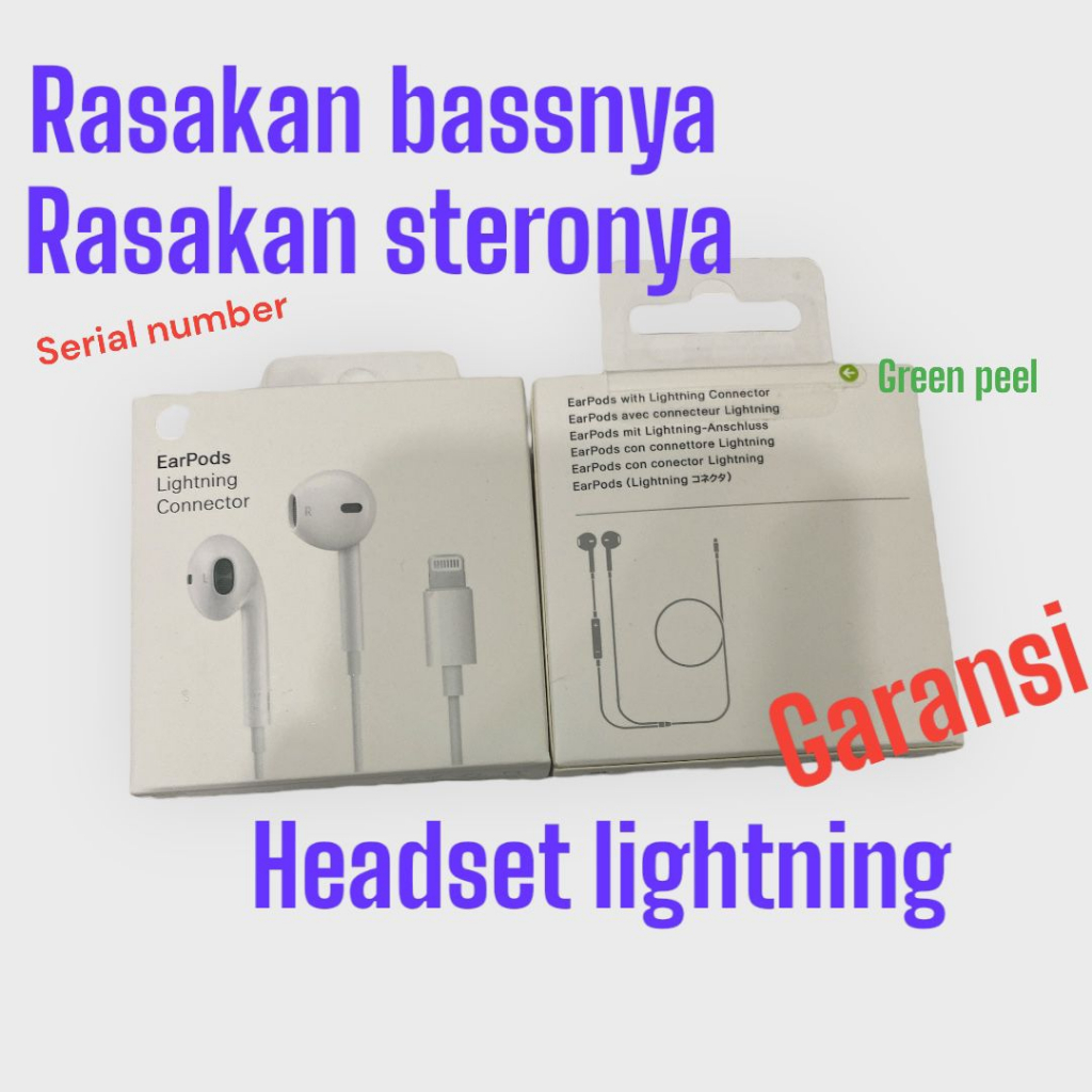 HEADSET LIGHTNING - HEADSET GAMING - HEADSET STEREO - HEADSET -EARPHONE - HANDSFREE