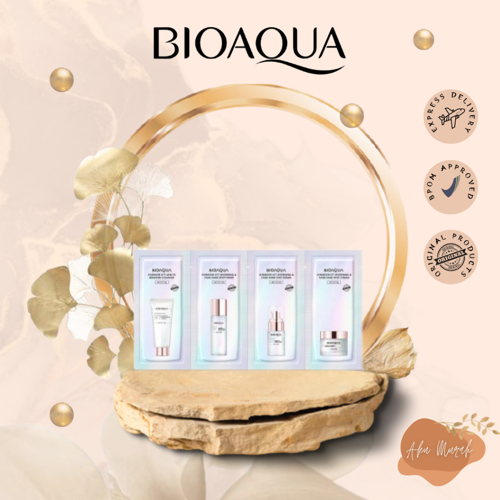 ✨ AKU MURAH ✨ BIOAQUA SymWhite 377 Whitening &amp; Fade Dark Spot Kit Kit Travel Skincare Paket | SACHET