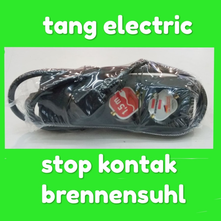 stop kontak brennenstuhl / stop kontak 3 Lubang / stop kontak
