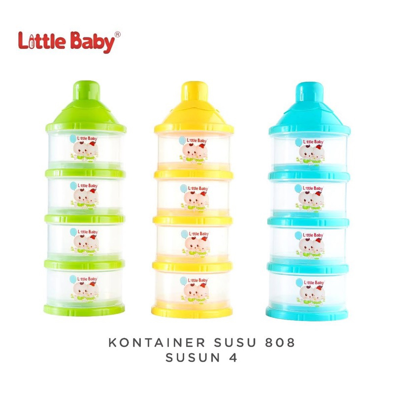 Little Baby Milk Container / Case 808 S4 (besar) - Tempat Susu Bubuk Bayi 808 Susun 4