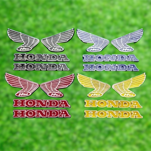 Emblem Tangki Honda Sayap Logo Honda Set Kanan Kiri Tengki Warna