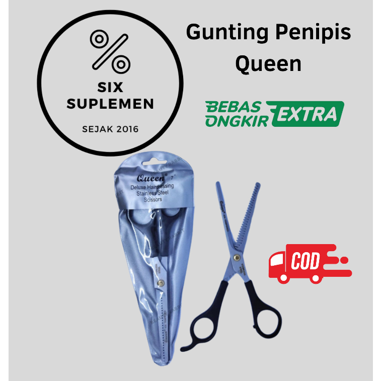 Gunting Potong Sasak Penipis Salon Barbershop Rambut QUEEN SOLWA (mirip Shilla)