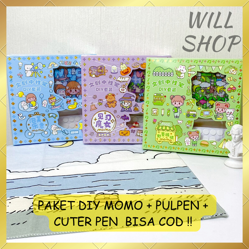 

TERBARU ! PAKET BOX DIY MOMO + PULPEN CETEK + CUTTER PEN / PAKET STICKER LENGKAP DENGAN PULPEN DAN PEMOTONG STIKER LUCU UNIK BISA COD